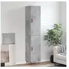 Image de Buffet haut Gris béton 34,5x34x180 cm Bois d'ingénierie3198765