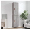 Image de Buffet haut Sonoma gris 34,5x34x180 cm Bois d'ingénierie 3198767