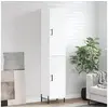 Image de Buffet haut Blanc 34,5x34x180 cm Bois d'ingénierie3198793