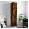Image de Buffet haut Chêne fumé 34,5x34x180 cm Bois d ingénierie