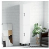 Image de Buffet haut Blanc 34,5x34x180 cm Bois d ingénierie