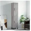 Image de Buffet Haut, Armoire de Rangement avec Pieds, Meuble de Rangement, Organisateur Salon Salle de Séjour, Moderne, Sonoma Gris Bois d'Ingénierie
