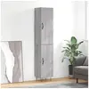 Image de Buffet haut Sonoma gris 34,5x34x180 cm Bois d'ingénierie 3198823