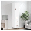 Image de Buffet haut Blanc 34,5x34x180 cm Bois d'ingénierie3198825