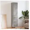 Image de Hoge kast 34,5x34x180 cm bewerkt hout grijs sonoma eikenkleurig3198847