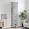 Image de Buffet Haut, Armoire de Rangement avec Pieds, Meuble de Rangement, Organisateur Salon Salle de Séjour, Moderne, Gris Béton Bois d'Ingénierie 3198861