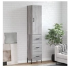 Image de Buffet haut Sonoma gris 34,5x34x180 cm Bois d ingénierie