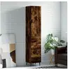 Image de Hoge kast 34,5x34x180 cm bewerkt hout gerookt eikenkleurig3198870