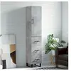Image de Hoge kast 34,5x34x180 cm bewerkt hout betongrijs3198877