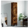 Image de Hoge kast 34,5x34x180 cm bewerkt hout gerookt eikenkleurig3198878