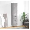 Image de Buffet haut Sonoma gris 34,5x34x180 cm Bois d'ingénierie 3198887