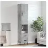 Image de Buffet Haut, Armoire de Rangement avec Pieds, Meuble de Rangement, Organisateur Salon Salle de Séjour, Moderne, Gris Béton Bois d'Ingénierie