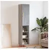 Image de Hoge kast 34,5x34x180 cm bewerkt hout grijs sonoma eikenkleurig3198975