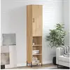 Image de Buffet Haut, Armoire de Rangement avec Pieds, Meuble de Rangement, Organisateur Salon Salle de Séjour, Moderne, Chêne Sonoma Bois d'Ingénierie