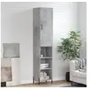 Image de Buffet Haut, Armoire de Rangement avec Pieds, Meuble de Rangement, Organisateur Salon Salle de Séjour, Moderne, Gris Béton Bois d'Ingénierie