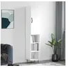 Image de Buffet Haut, Armoire avec Portes et Pieds, Meuble de Rangement, Organisateur de Salon Salle de Séjour, Moderne, Blanc Bois d'Ingénierie