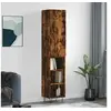 Image de Hoge kast 34,5x34x180 cm bewerkt hout gerookt eikenkleurig3199014