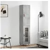 Image de Buffet haut Gris béton 34,5x34x180 cm Bois d'ingénierie3199021