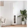 Image de Hoge kast 34,5x34x180 cm bewerkt hout wit3199033