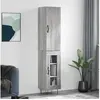 Image de Buffet haut Sonoma gris 34,5x34x180 cm Bois d'ingénierie 3199079