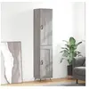 Image de Buffet haut Sonoma gris 34,5x34x180 cm Bois d ingénierie