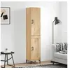 Image de Buffet Haut, Armoire de Rangement avec Pieds, Meuble de Rangement, Organisateur Salon Salle de Séjour, Moderne, Chêne Sonoma Bois d'Ingénierie