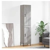 Image de Buffet haut Sonoma gris 34,5x34x180 cm Bois d'ingénierie 3199119