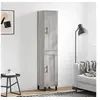 Image de Buffet haut Sonoma gris 34,5x34x180 cm Bois d'ingénierie 3199135