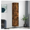 Image de Buffet haut Chêne fumé 34,5x34x180 cm Bois d'ingénierie 3199142