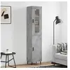 Image de Buffet Haut, Armoire de Rangement avec Pieds, Meuble de Rangement, Organisateur Salon Salle de Séjour, Moderne, Gris Béton Bois d'Ingénierie