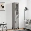 Image de Buffet haut Sonoma gris 34,5x34x180 cm Bois d'ingénierie3199199