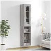 Image de Buffet haut Sonoma gris 34,5x34x180 cm Bois d'ingénierie 3199359