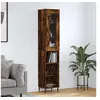 Image de Buffet Haut, Armoire de Rangement avec Pieds, Meuble de Rangement, Organisateur Salon Salle de Séjour, Chêne Fumé Bois d'Ingénierie 3199382