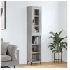 Image de Buffet Haut, Armoire de Rangement avec Pieds, Meuble de Rangement, Organisateur Salon Salle de Séjour, Sonoma Gris Bois d'Ingénierie