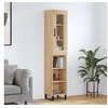 Image de Buffet Haut, Armoire de Rangement avec Pieds, Meuble de Rangement, Organisateur Salon Salle de Séjour, Chêne Sonoma Bois d'Ingénierie