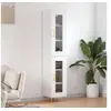 Image de Hoge kast 34,5x34x180 cm bewerkt hout wit3199417