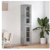 Image de Buffet haut Gris béton 34,5x34x180 cm Bois d'ingénierie 3199421