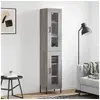 Image de Buffet haut Sonoma gris 34,5x34x180 cm Bois d ingénierie