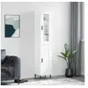 Image de Hoge kast 34,5x34x180 cm bewerkt hout wit3199505