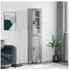 Image de Hoge kast 34,5x34x180 cm bewerkt hout betongrijs3199509