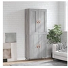 Image de Buffet haut Sonoma gris 69,5x34x180 cm Bois d ingénierie