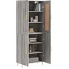 Image de Buffet haut Sonoma gris 69,5x34x180 cm Bois d'ingénierie