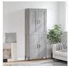 Image de Buffet haut Sonoma gris 69,5x34x180 cm Bois d'ingénierie3199567