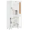 Image de Buffet haut Blanc 69,5x34x180 cm Bois d'ingénierie