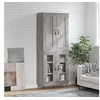 Image de Buffet haut Sonoma gris 69,5x34x180 cm Bois d'ingénierie3199599