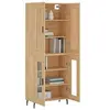 Image de Buffet Haut, Armoire de Rangement avec Pieds, Meuble de Rangement, Organisateur Salon Salle de Séjour, Chêne Sonoma Bois d'Ingénierie