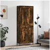 Image de Buffet haut Chêne fumé 69,5x34x180 cm Bois d'ingénierie