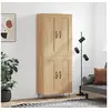 Image de Buffet haut Chêne sonoma 69,5x34x180 cm Bois d'ingénierie