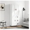Image de Buffet haut Blanc 69,5x34x180 cm Bois d'ingénierie