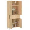 Image de Buffet haut Chêne sonoma 69,5x34x180 cm Bois d'ingénierie